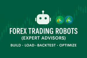 Forex Trading Robots (Expert Advisors): How to Build, Load, Backtest & Optimize
